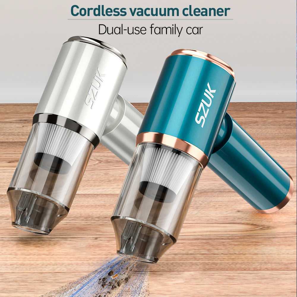 SZUK Car Vacuum Cleaner Strong Suction Wireless Portable Cleaning Machine Handheld Mini Vacuum Cleaner for Car Home and Keyboard